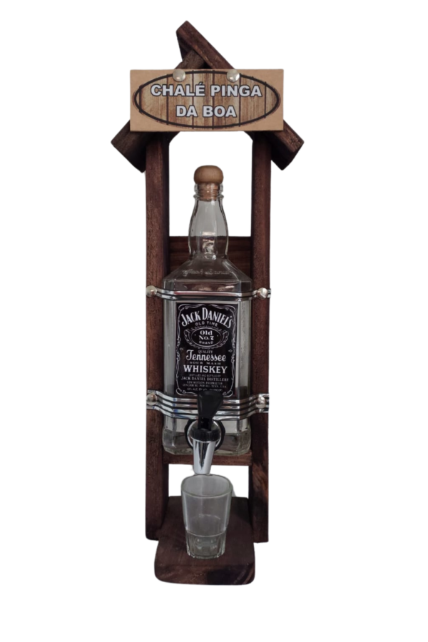 Pingômetro Chalé 1 Garrafa Quadrada Jack Daniel's (Porta Cachaça) - Image 5